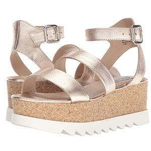 Steve Madden Kristen Cork Platform Wedge Sandal